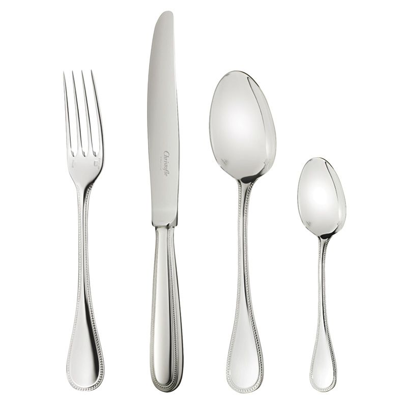 48 Pieces B02405195 Perles stainless steel - Christofle