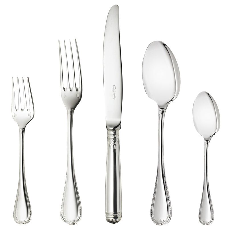 5 Pièces USA B1418185 Malmaison argent massif - Christofle