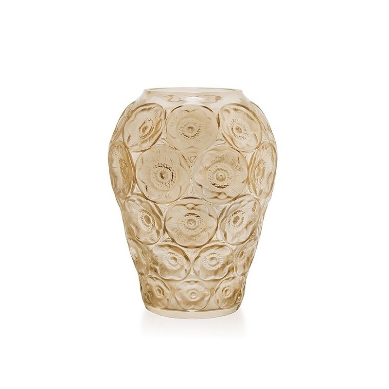 Anémons gold luster 10518500 Vase - Lalique