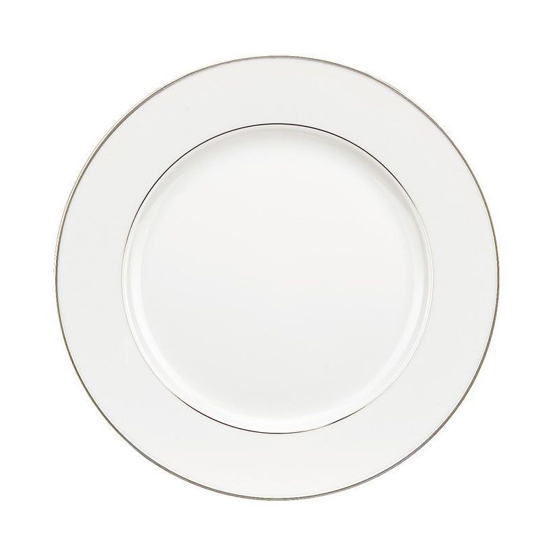 Assiette à dessert B07636130 Albi platine porcelaine - Christofle