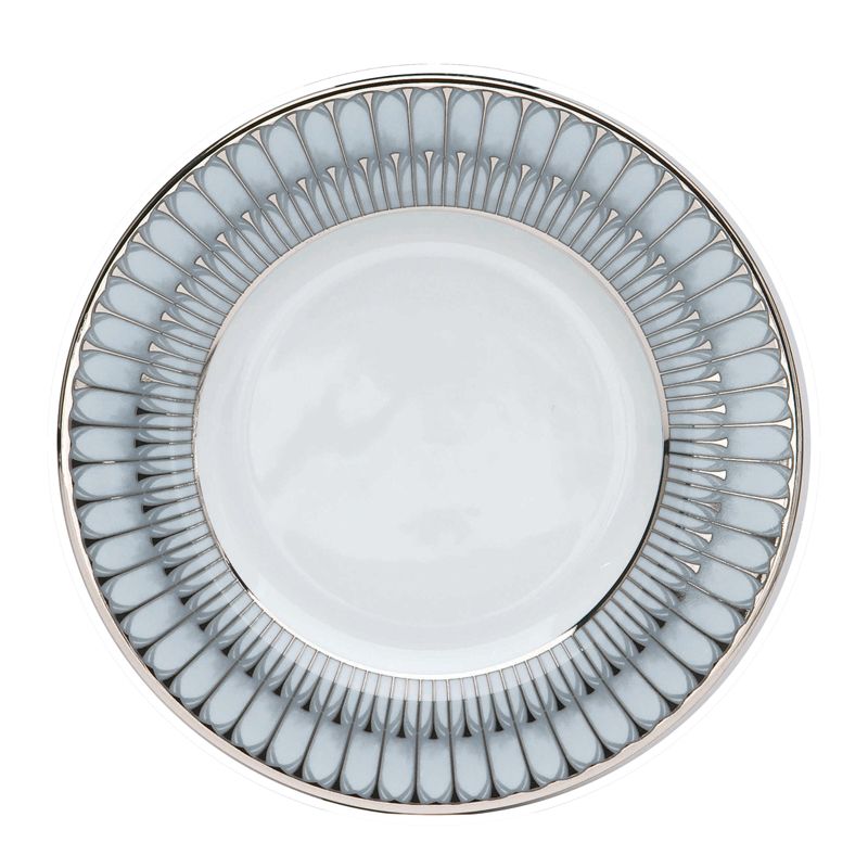 Assiette à dessert 030198 Arcades gris platine - Deshoulières