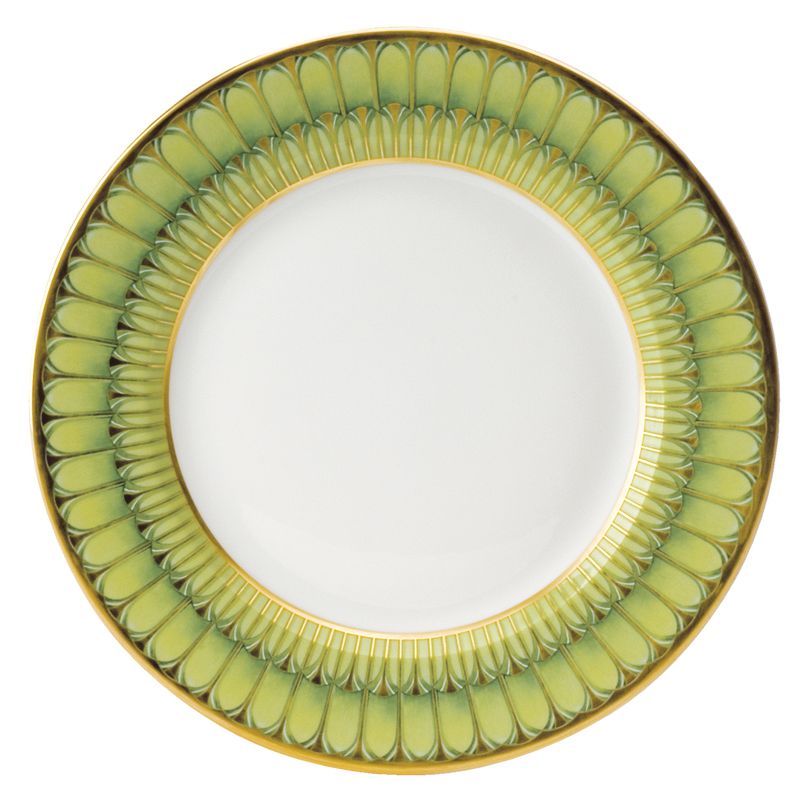 Assiette à dessert 005910 Arcades vert - Deshoulières