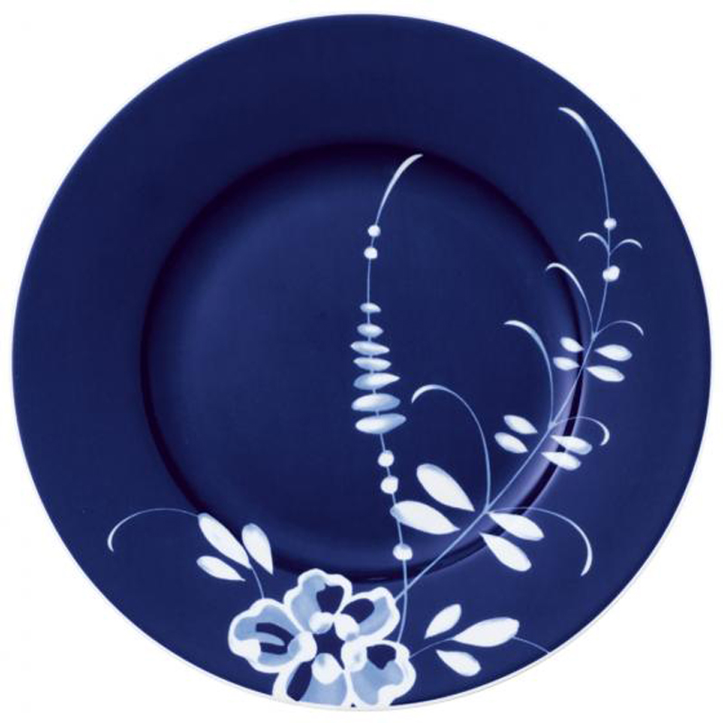 Boite x6 assiettes à dessert bleu Vieux Luxembourg Brindille - Villeroy & Boch