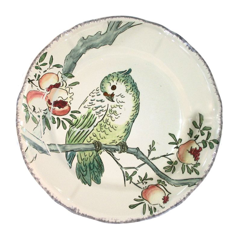 Assiette à dessert Cacatoès 0113CD2626 Grands Oiseaux - Gien