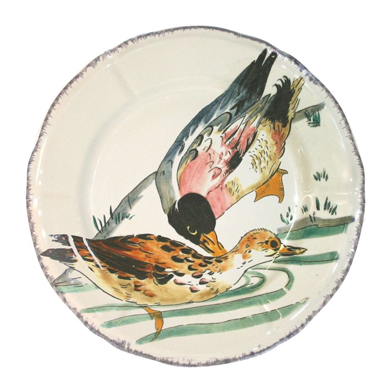 Assiette à dessert Colverts 0113CD1726 Grands Oiseaux - Gien