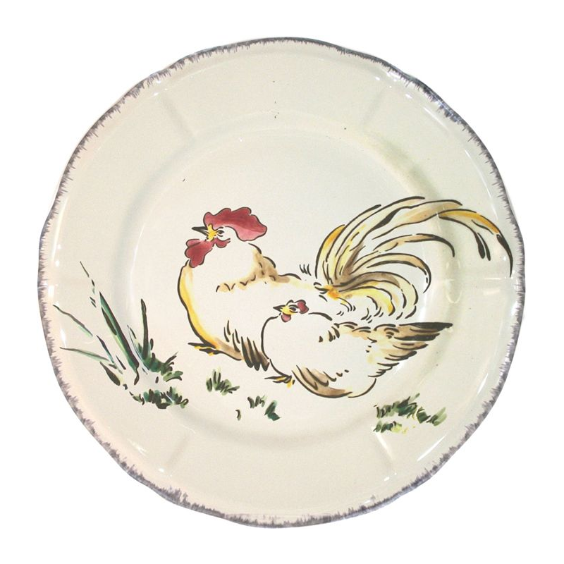 Assiette à dessert Coq Nagasaki 0113CD0626 Grands Oiseaux - Gien