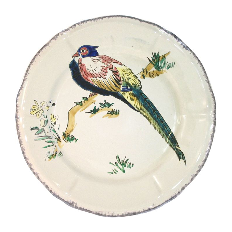 Dessert plate Lady amherst pheasant 0113CD3226 Grands Oiseaux - Gien