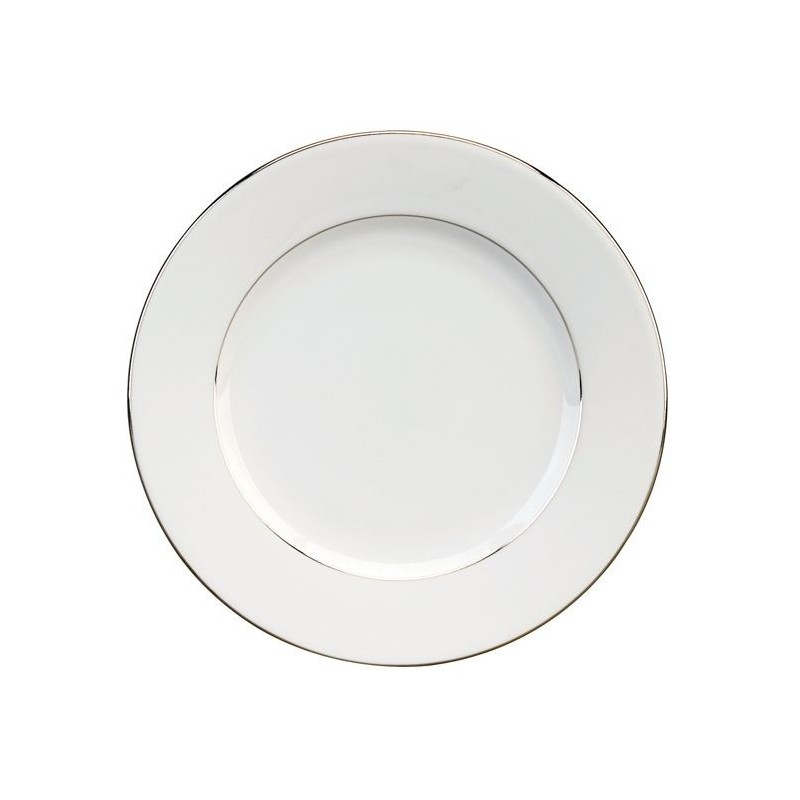 Assiette à dessert 1040/020099 Filet platine 1,5 mm - Deshoulières