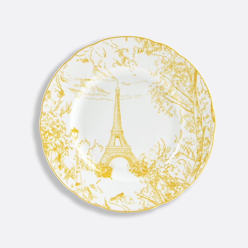 Assiette à dessert Jaune 1980/17 Tout Paris - Bernardaud