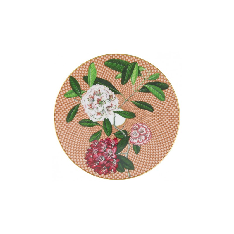 Assiette à dessert Rhododendron beige (Sans coffret) Trésor fleuri - Raynaud