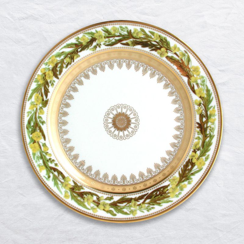 Assiette à dessert Sysimbrium irio L608/6851 Botanique - Ancienne Manufacture Royale