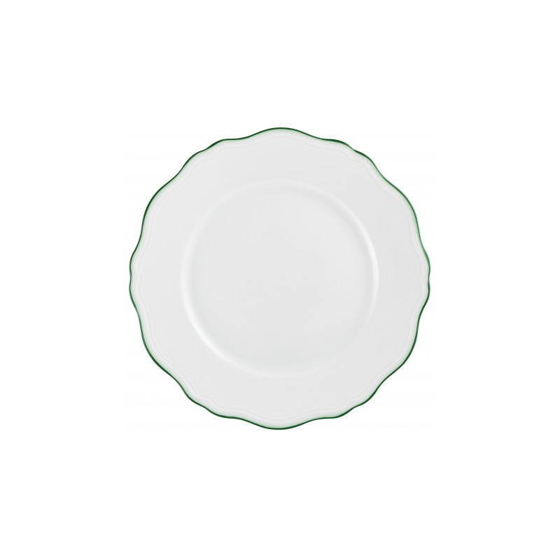 Assiette à dessert Touraine double filet vert - Raynaud
