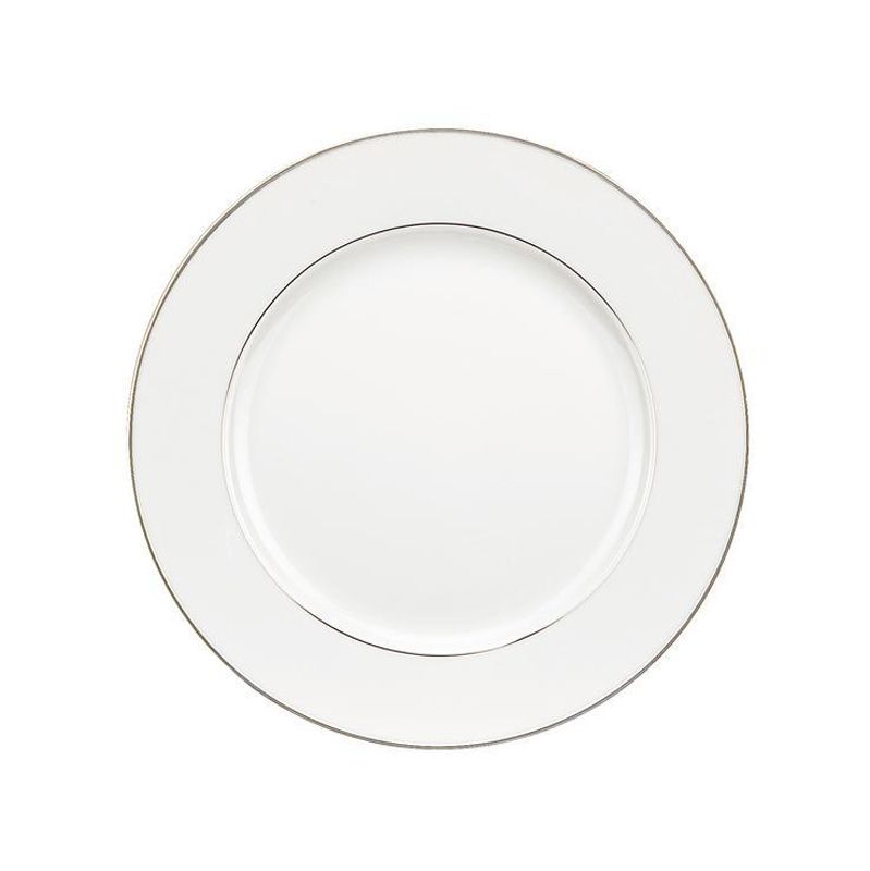 Assiette à pain B07636140 Albi platine porcelaine - Christofle