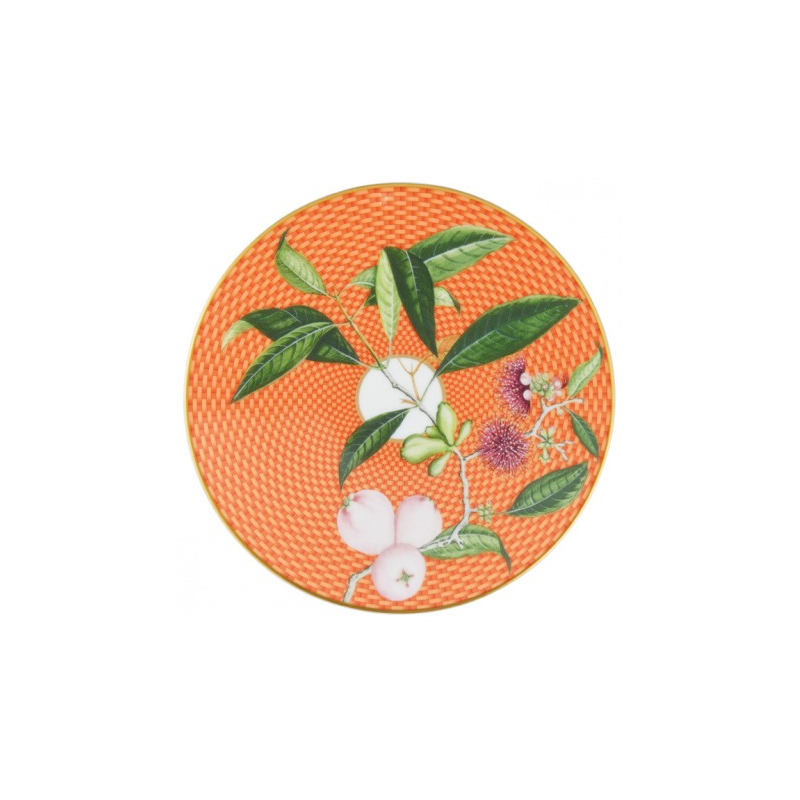 Assiette à pain Pomme d'eau orange (Sans coffret) Trésor fleuri - Raynaud