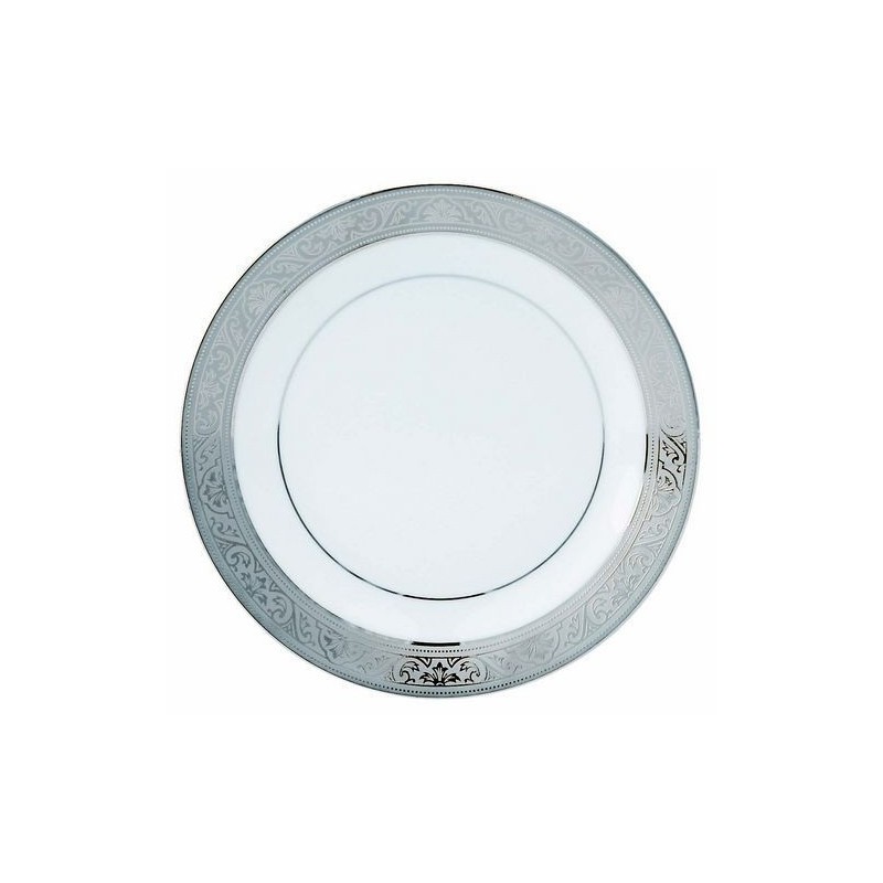 Assiette à pain 013937 Royal Trianon platine - Deshoulières
