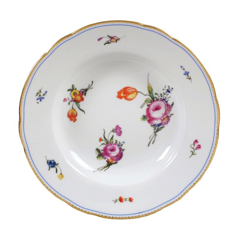 Assiette creuse à aile L003/23 A la Reine - Ancienne Manufacture Royale