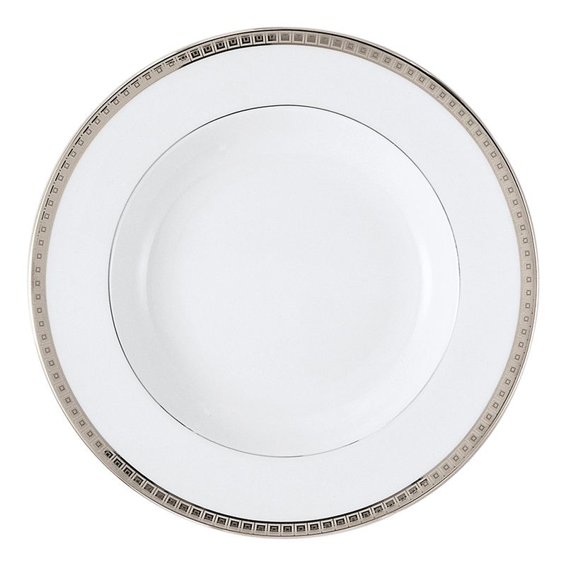 Assiette creuse à aile 0448/23 Athéna platine - Bernardaud