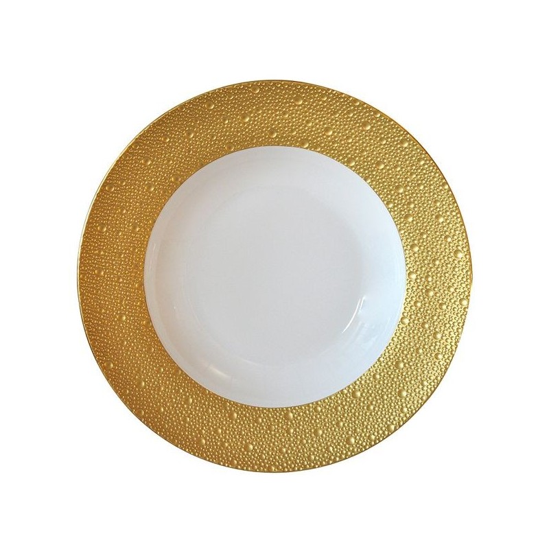 Assiette creuse à aile 0739/20450 Ecume or - Bernardaud