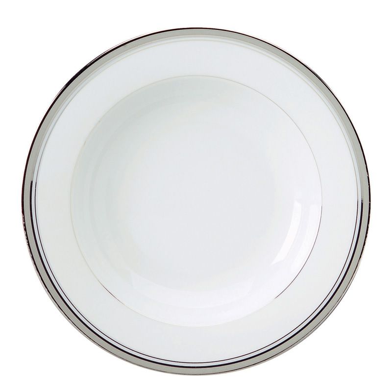 Assiette creuse à aile 023459 Excellence poudré gris - Deshoulières