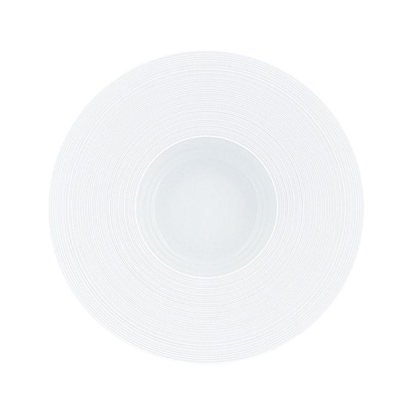 Assiette creuse à aile GM HEM1023BS0000 Hémisphère satin - J.L.Coquet