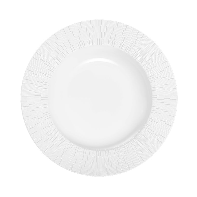 Assiette creuse à aile Infini blanc - Haviland