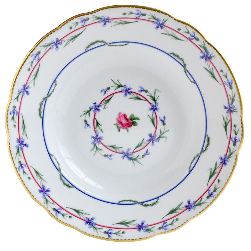 Assiette creuse à aile L713/23 Le Gobelet du Roy - Ancienne Manufacture Royale