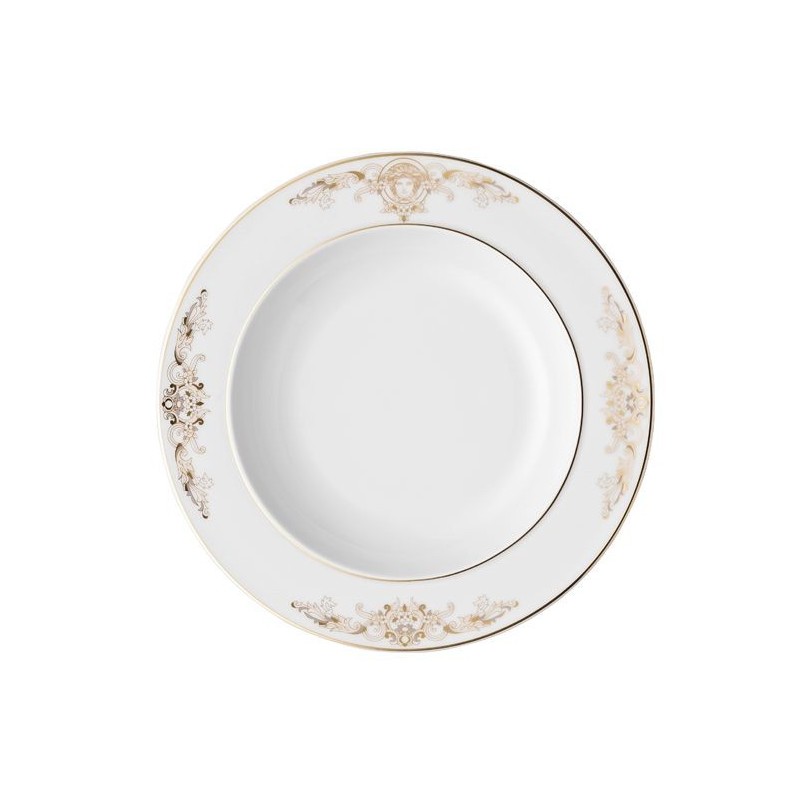 Assiette creuse à aile Medusa Gala - Versace