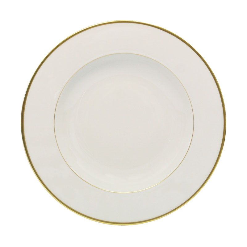 Assiette creuse à aile Orsay or - Haviland