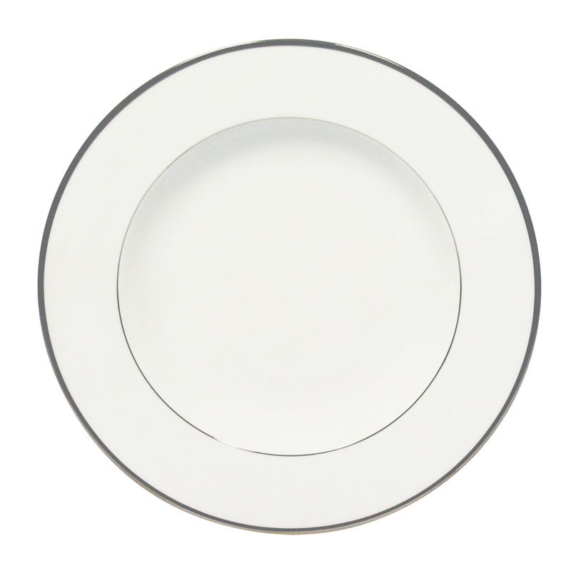 Assiette creuse à aile Orsay platine - Haviland