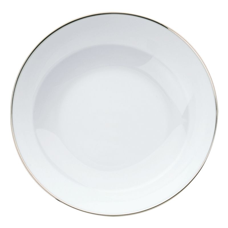 Assiette creuse calotte B07636120 Albi platine porcelaine - Christofle