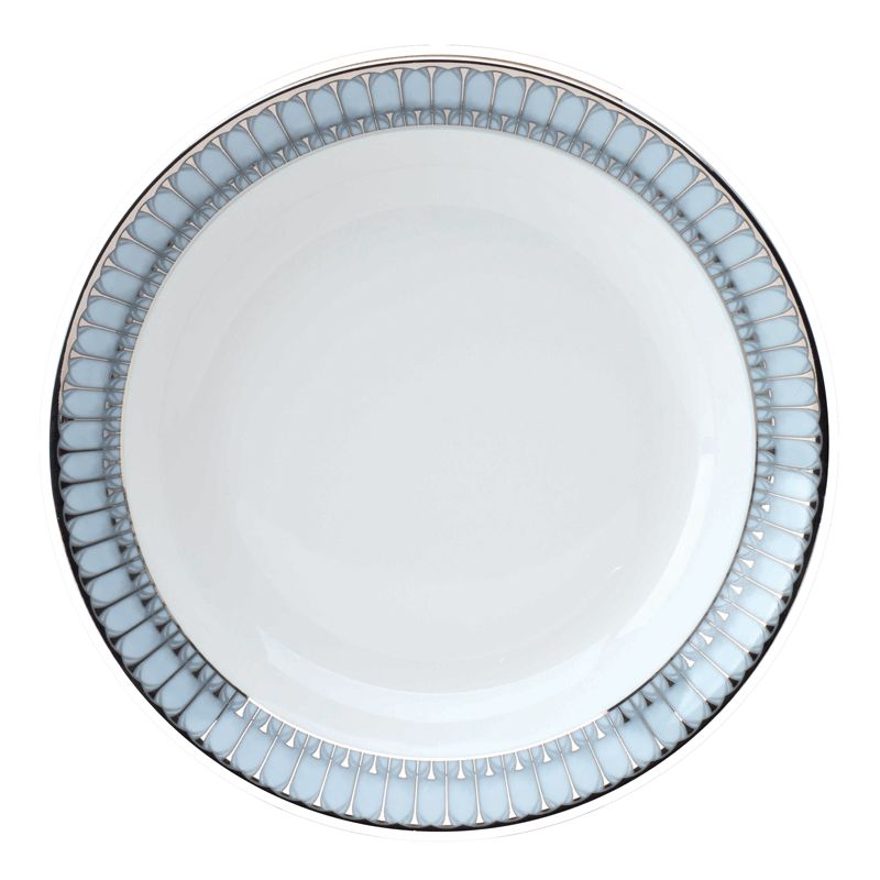 Assiette creuse calotte 030473 Arcades gris platine - Deshoulières