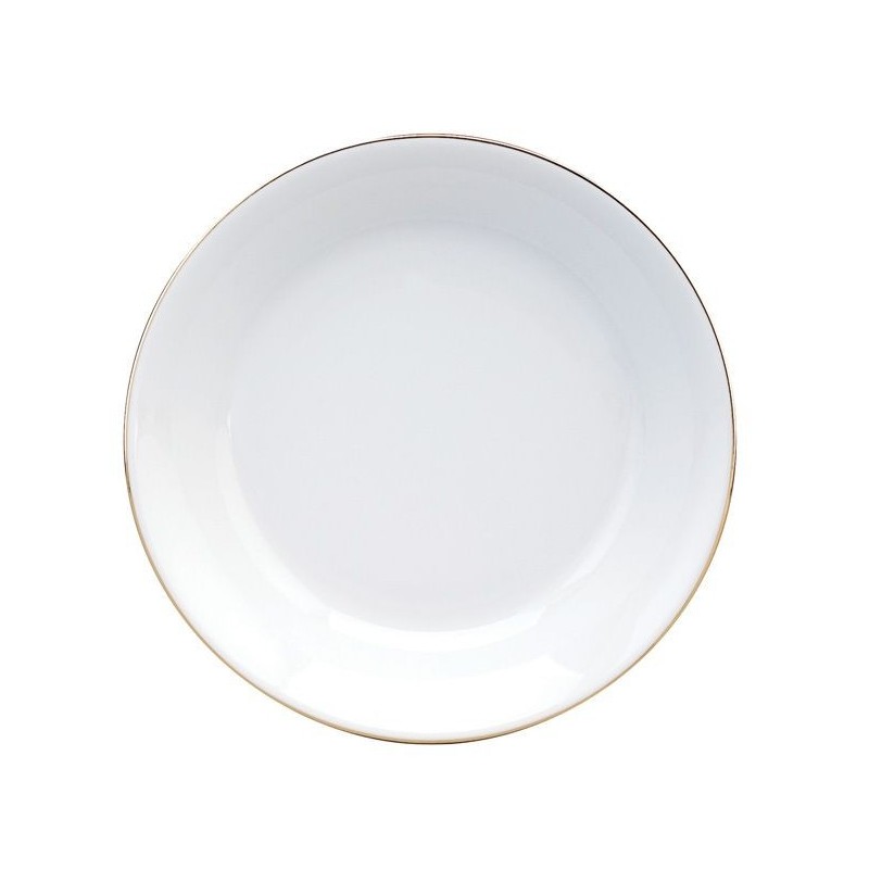 Assiette creuse calotte 1030/020065 Filet or 1,5 mm - Deshoulières
