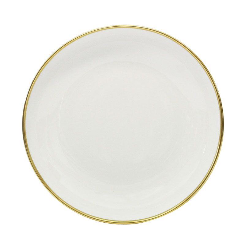 Assiette creuse calotte Orsay platine - Haviland