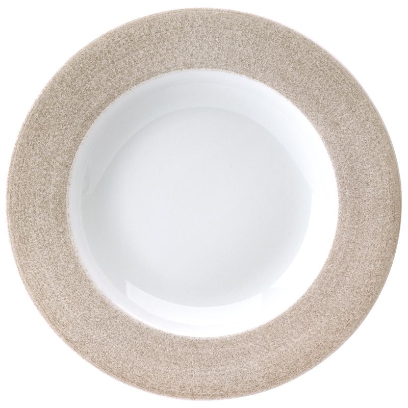 Assiette creuse 011123 Galileum sable - Deshoulières