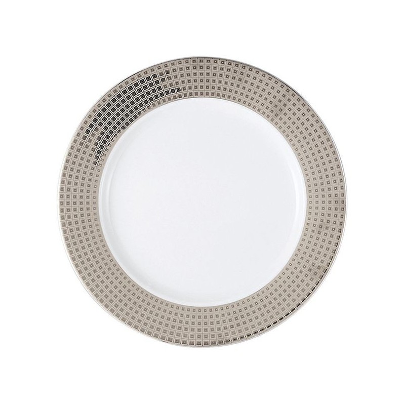 Assiette de présentation aile platine 0448/7 Athéna platine - Bernardaud