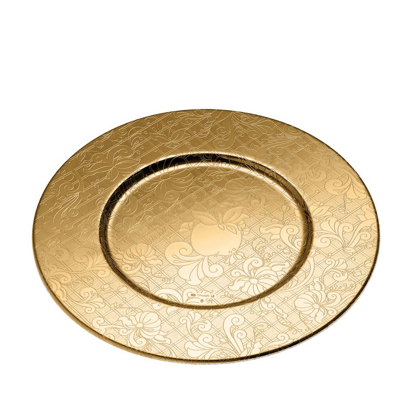 Assiette de présentation dorée B04705970  Jardin d'Eden Métal doré - Christofle