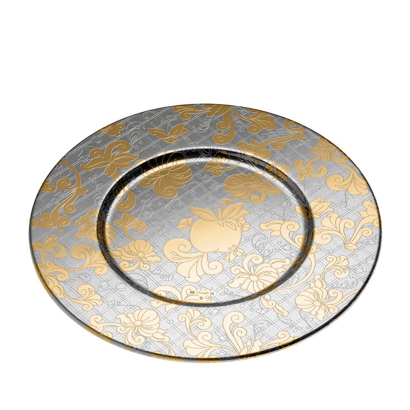 Assiette de présentation dorure partielle B03405970  Jardin d'Eden Métal doré - Christofle