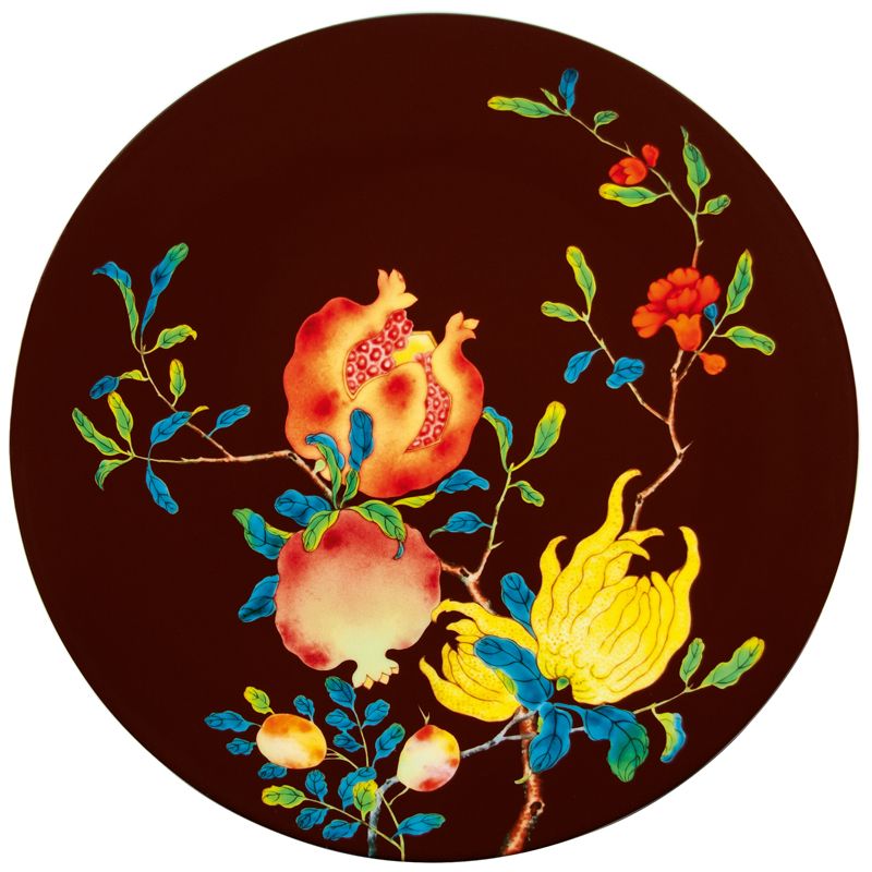 Assiette de présentation fond marron 0781-37-113032 Harmonia - Raynaud