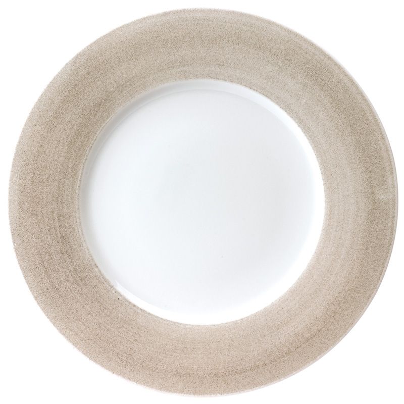 Assiette de présentation 010917 Galileum sable - Deshoulières