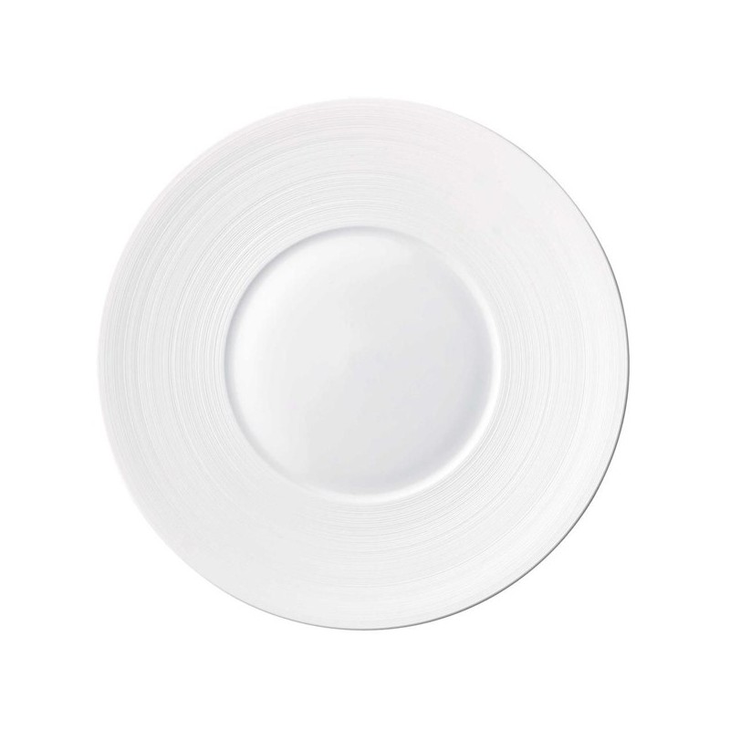 Assiette de présentation HEM1039BS0000 Hémisphère satin - J.L.Coquet