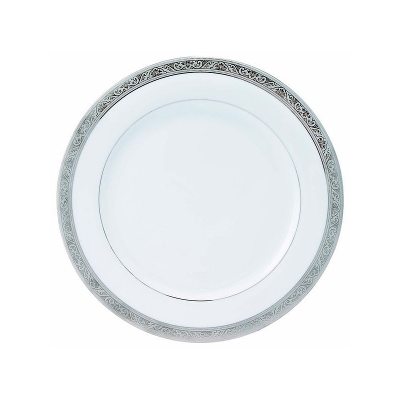 Assiette de présentation 005733 Royal Trianon platine - Deshoulières
