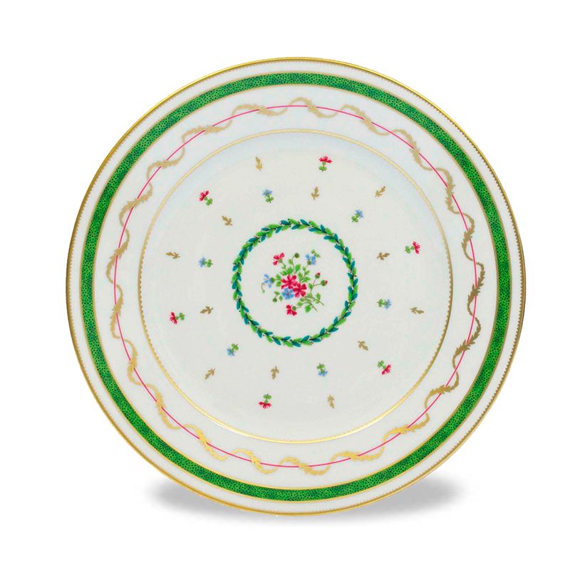 Assiette gourmet Vieux Paris Vert - Haviland