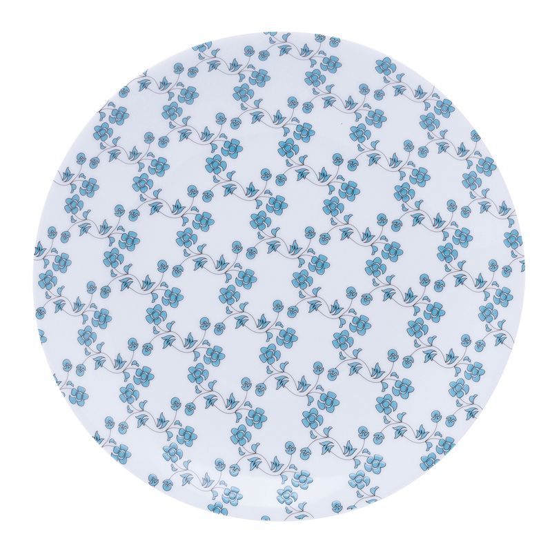 Assiette plate 036725 Fleur Bleue - Deshoulières
