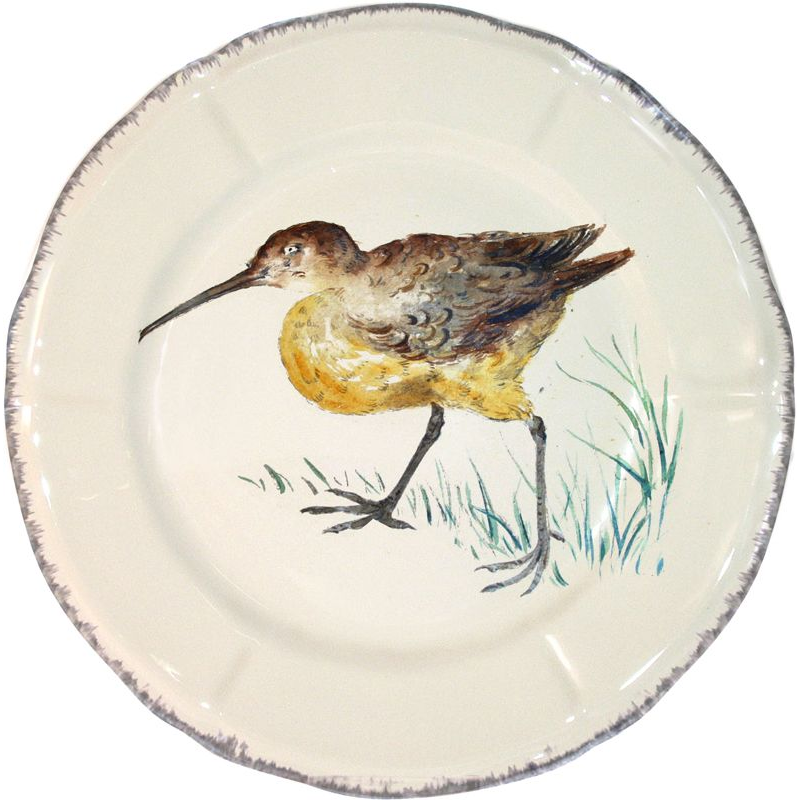 Assiette plate Bécasse 0113CP1226 Grands Oiseaux - Gien