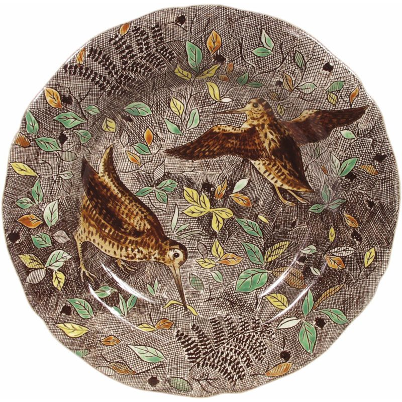 Assiette plate Bécasse 0126CAP426 Rambouillet - Gien