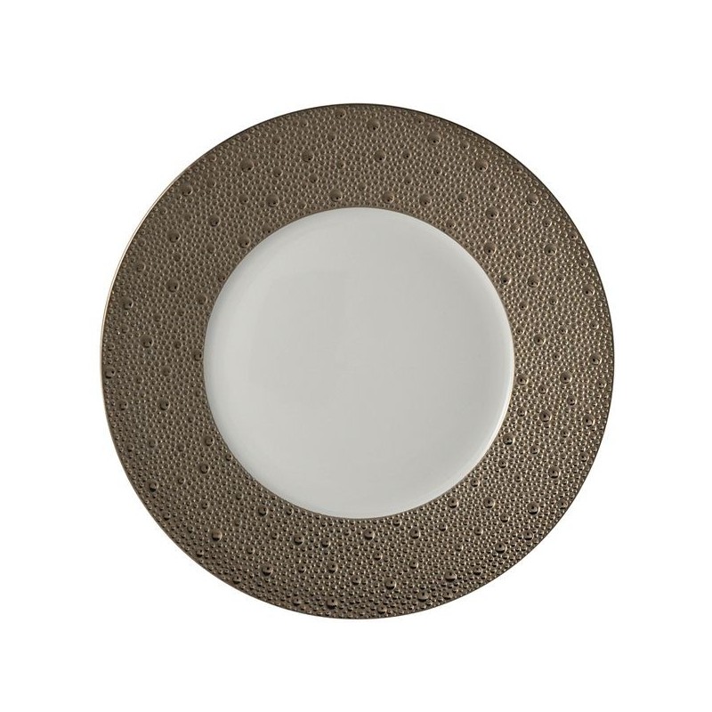 Assiette plate 1721/20249 Ecume platine - Bernardaud