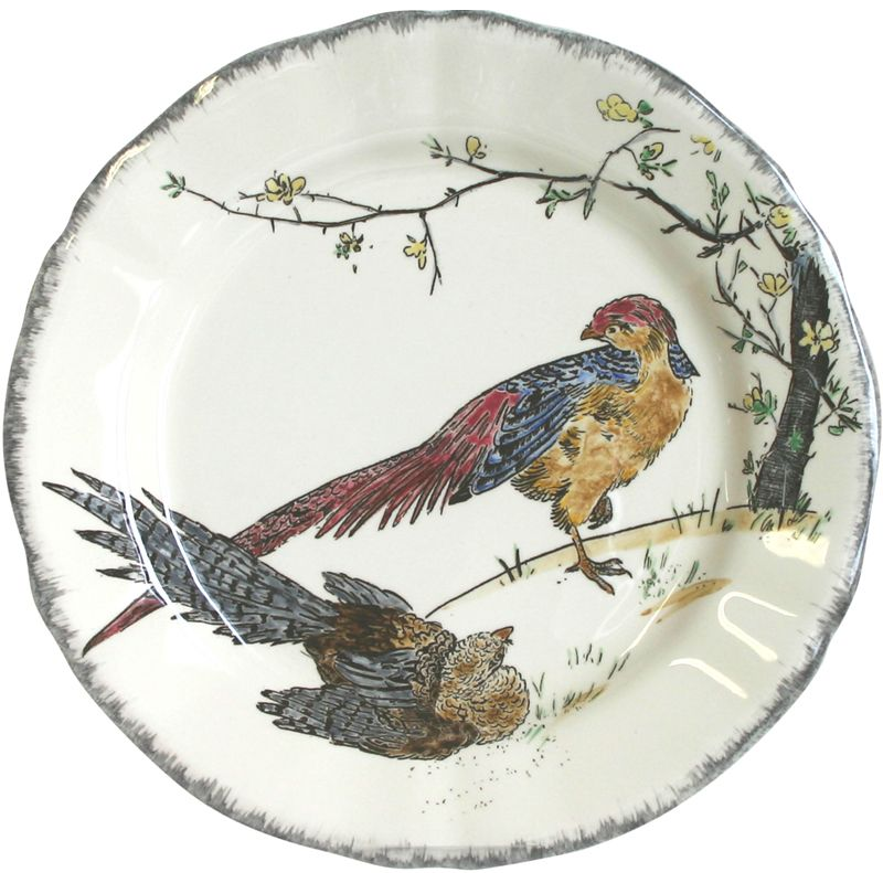 Assiette plate Faisan doré 0113CP3326 Grands Oiseaux - Gien