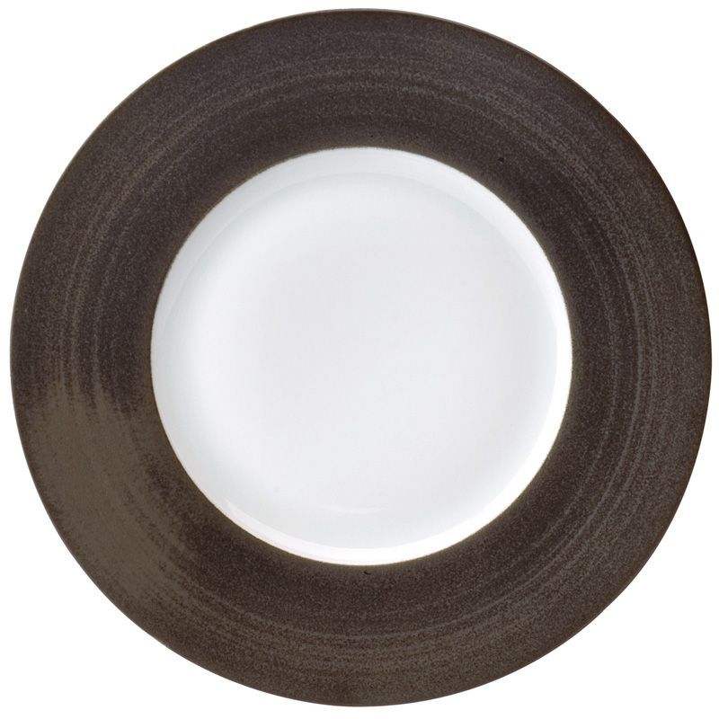 Assiette plate 010550 Galileum graphite - Deshoulières