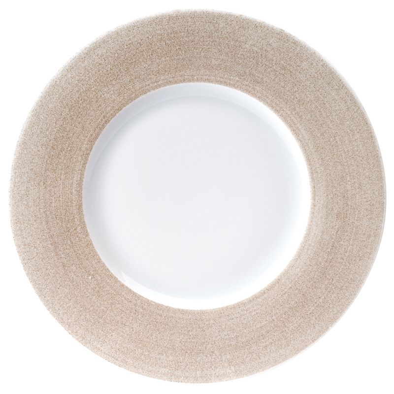 Assiette plate 010551 Galileum sable - Deshoulières