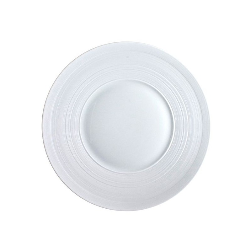 Assiette plate HEM1002BS0000 Hémisphère satin - J.L.Coquet